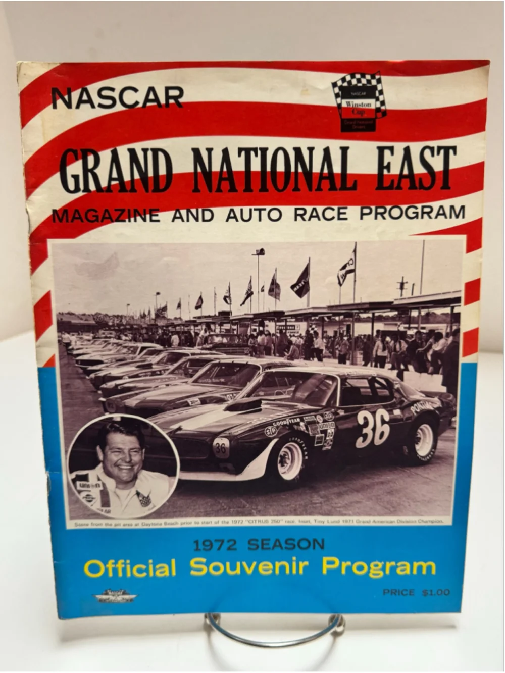 Vintage 1972 NASCAR Grand National East Souvenir Program